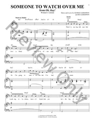 Someone To Watch Over Me piano sheet music cover